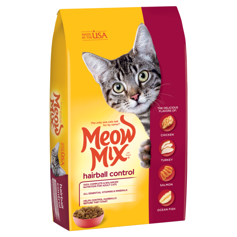 Meow Mix Hairball Control Chicken, Turkey, Salmon & Ocean Fish Dry Cat Food