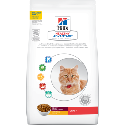 Hill’s Pet Healthy Advantage Adult Oral+ Chicken Flavor Dry Cat Food