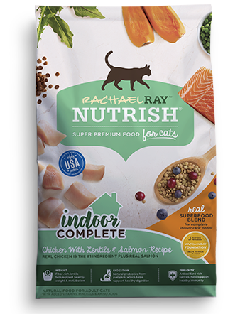 Nutrish Indoor Complete Chicken With Lentils & Salmon Recipe Dry Cat Food