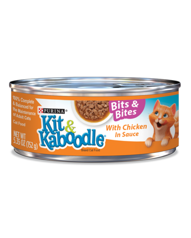 Kit & Kaboodle Bits & Bites Chicken In Sauce Wet Cat Food