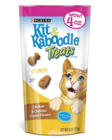 Kit & Kaboodle Crunchy Chicken & Cheddar Cheese Flavors Cat Treats
