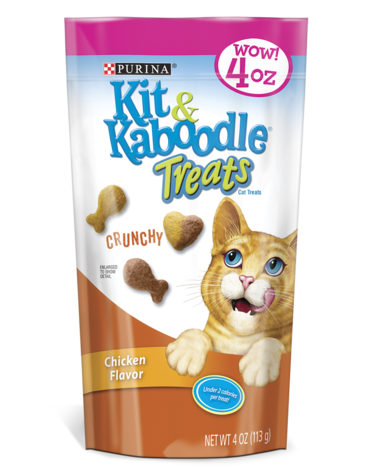 Kit & Kaboodle Crunchy Chicken Flavor Cat Treats