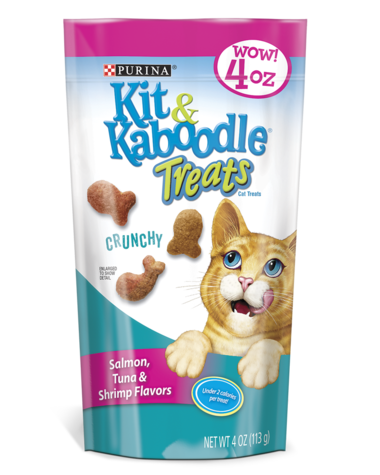 Kit & Kaboodle Crunchy Salmon, Tuna & Shrimp Flavors Cat Treats
