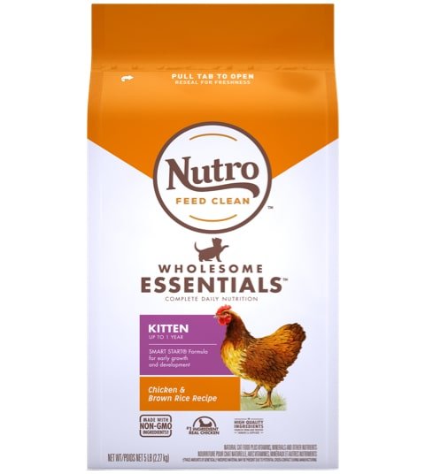 Nutro Wholesome Essentials Chicken & Brown Rice Recipe Dry Kitten Food