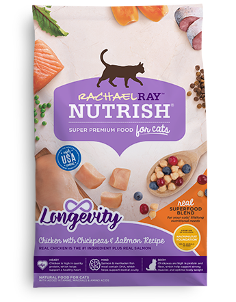 Nutrish Longevity Chicken With Chickpeas & Salmon Recipe Dry Cat Food