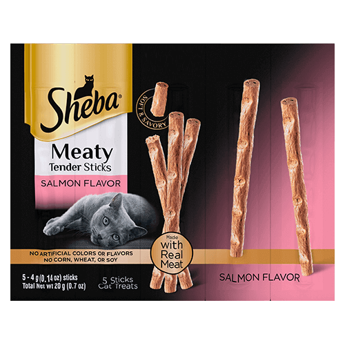 Sheba Meaty Tender Sticks Salmon Flavor Cat Treats