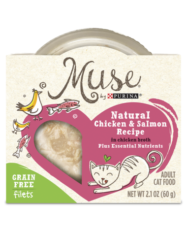 Muse Grain Free Filets Natural Chicken & Salmon Recipe Wet Cat Food
