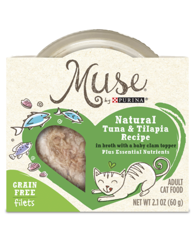 Muse Grain Free Filets Natural Tuna & Tilapia Recipe Wet Cat Food