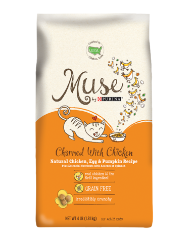 Muse Charmed With Chicken Natural Chicken, Egg & Pumpkin Recipe Dry Cat Food