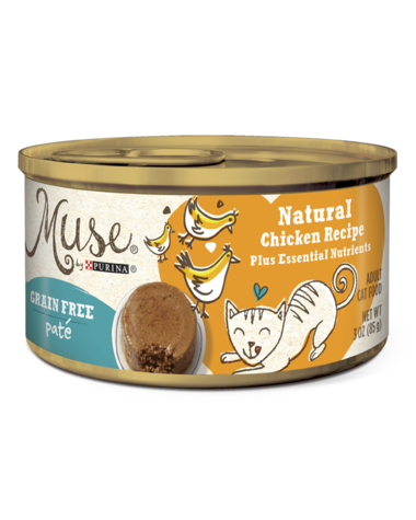 Muse Grain Free Paté Natural Chicken Recipe Wet Cat Food