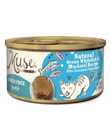 Muse Grain Free Paté Natural Ocean Whitefish & Mackerel Recipe Wet Cat Food