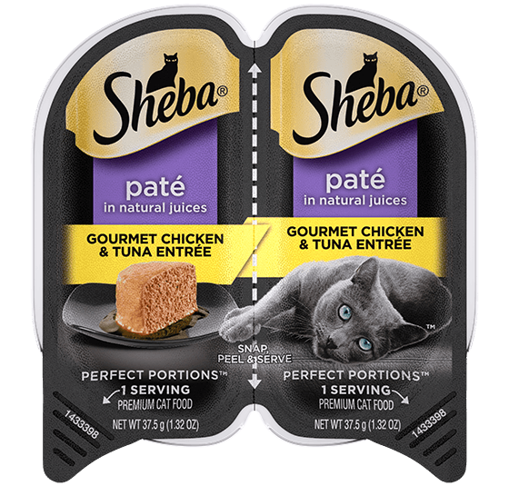 Sheba Paté Gourmet Chicken & Tuna Entrée Wet Cat Food