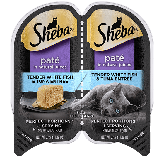 Sheba Paté Tender White Fish & Tuna Entrée Wet Cat Food
