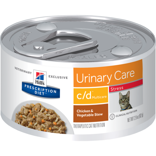 Hill’s Pet Prescription Diet C/D Urinary Care Stress Chicken & Vegetable Stew Wet Cat Food