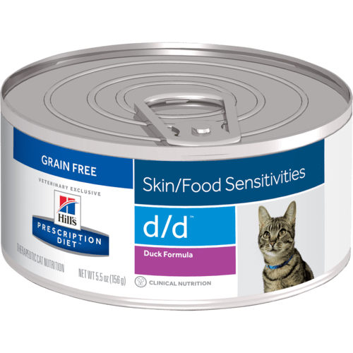 Hill’s Pet Prescription Diet D/D Skin/Food Sensitivities Duck Formula Wet Cat Food