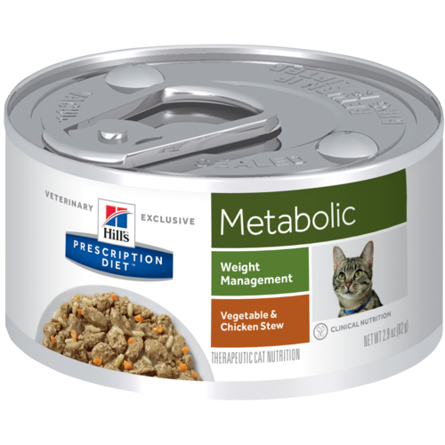 Hill’s Pet Prescription Diet Weight Management Metabolic Vegetable & Chicken Stew Wet Cat Food