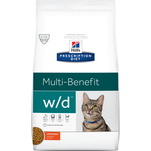 Hill’s Pet Prescription Diet W/D Multi-Benefit With Chicken Dry Cat Food