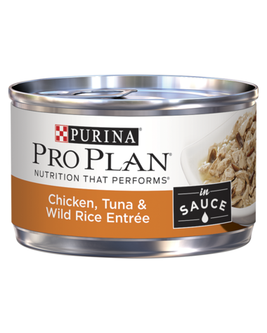 Purina Pro Plan Chicken, Tuna & Wild Rice Entrée In Sauce Wet Cat Food