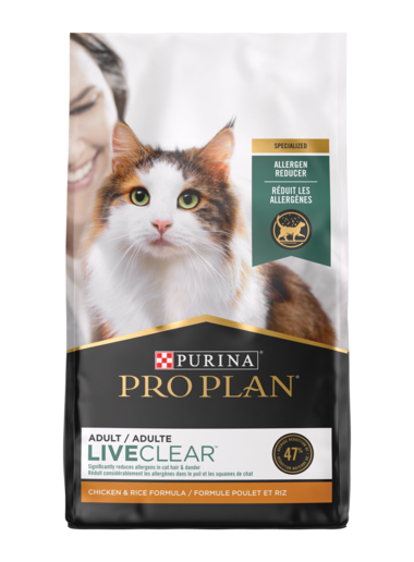 Purina Pro Plan LiveClear Allergen Reducing Chicken & Rice Formula Dry Cat Food