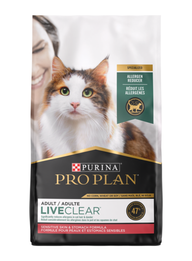 Purina Pro Plan LiveClear Allergen Reducing Sensitive Skin & Stomach Formula Dry Cat Food