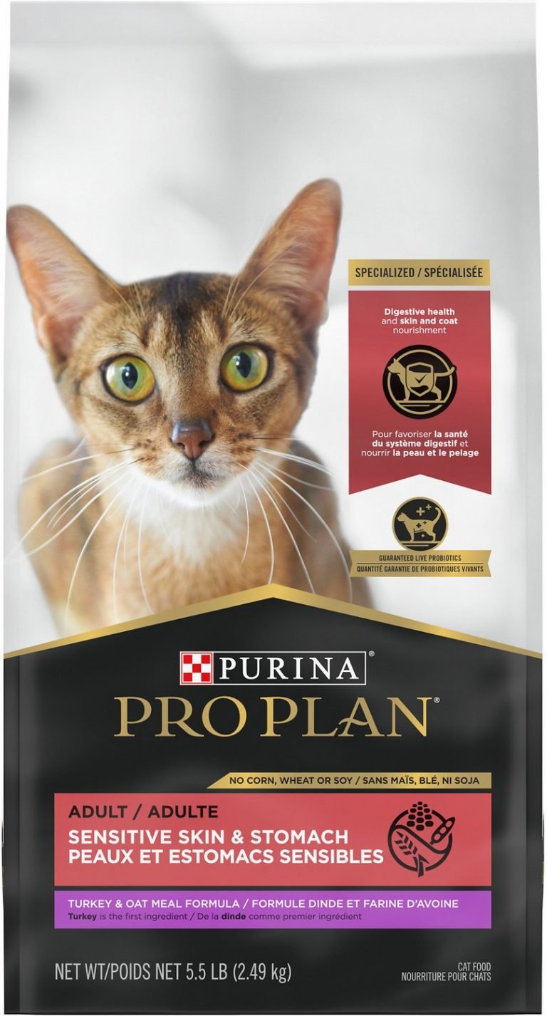 Purina Pro Plan Sensitive Skin & Stomach Turkey & Oat Meal Formula Dry Cat Food