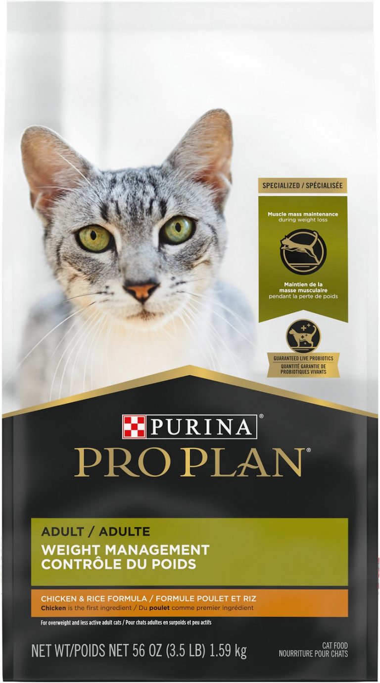 Purina Pro Plan Weight Management Chicken & Rice Formula Dry Cat Food