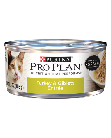 Purina Pro Plan Turkey & Giblets Entrée In Gravy Wet Cat Food