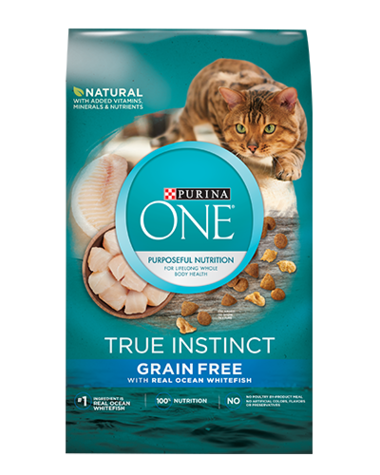 Purina ONE True Instinct Grain Free Real Ocean Whitefish Dry Cat Food
