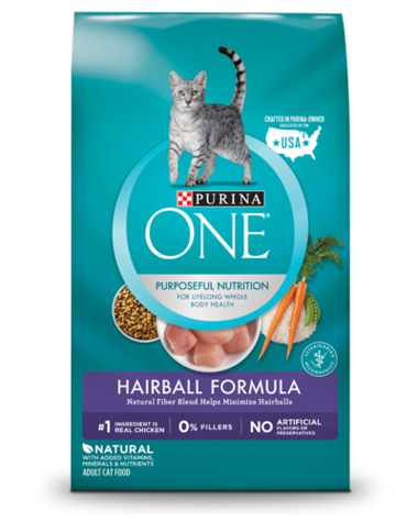 Purina ONE Hairball Formula Real Chicken Dry Cat Food