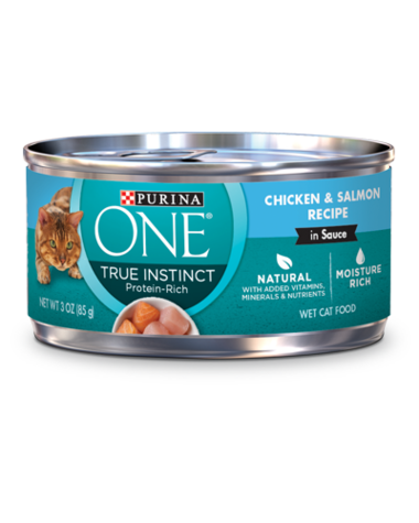 Purina ONE True Instinct Chicken & Salmon Recipe In Sauce Wet Cat Food
