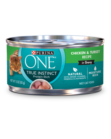 Purina ONE True Instinct Chicken & Turkey Recipe In Gravy Wet Cat Food