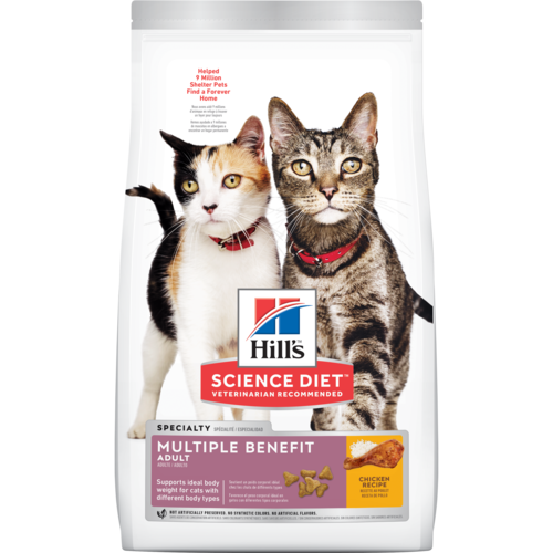 Hill’s Pet Science Diet Adult Multiple Benefit Chicken Recipe Dry Cat Food