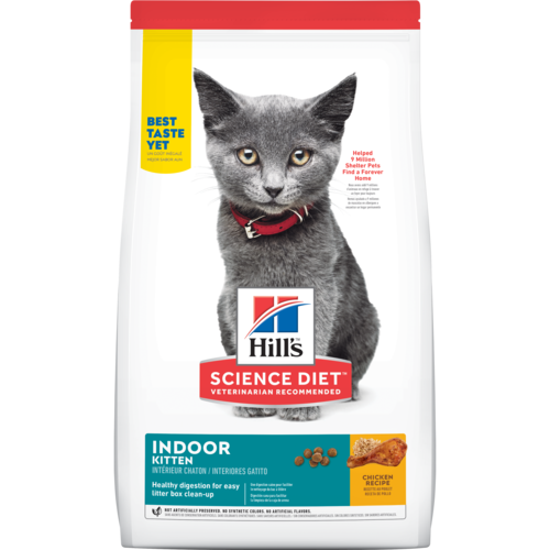 Hill’s Pet Science Diet Indoor Chicken Recipe Dry Kitten Food
