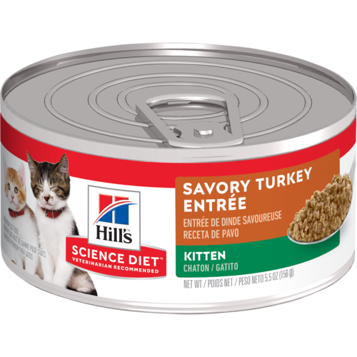 Hill’s Pet Science Diet Savory Turkey Entrée Wet Kitten Food