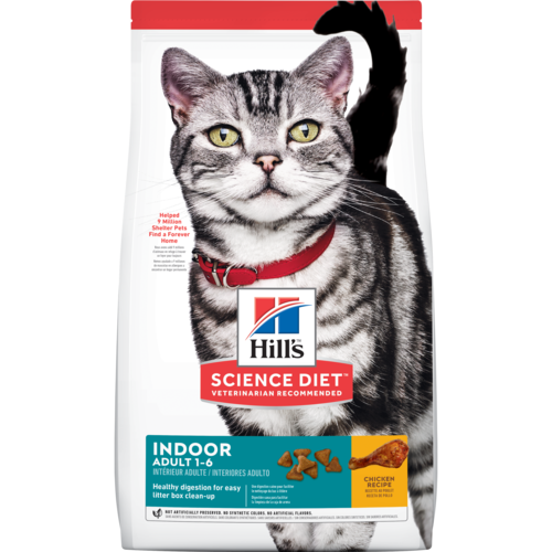 Hill’s Pet Science Diet Indoor Adult 1-6 Chicken Recipe Dry Cat Food