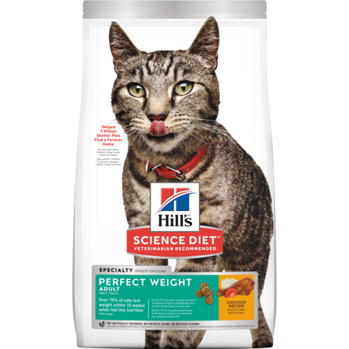 Hill’s Pet Science Diet Perfect Weight Adult Chicken Recipe Dry Cat Food