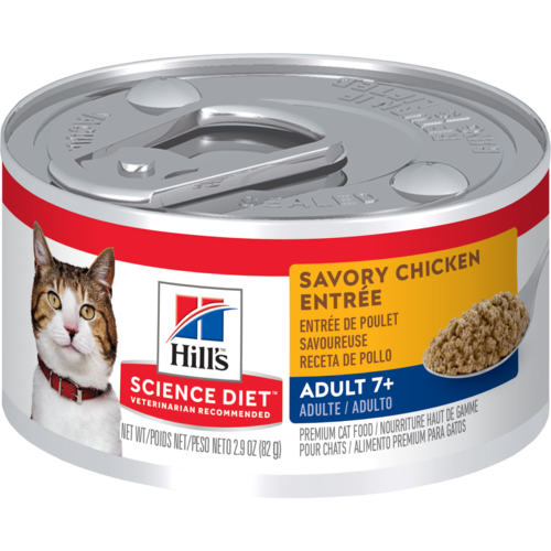 Hill’s Pet Science Diet Adult 7+ Savory Chicken Entrée Wet Cat Food