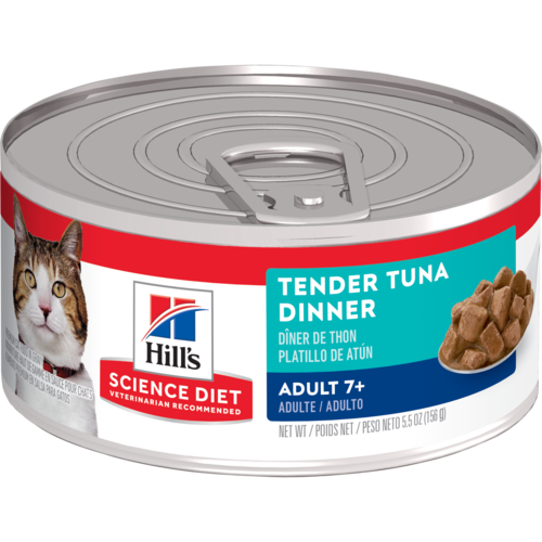 Hill’s Pet Science Diet Adult 7+ Tender Tuna Dinner Wet Cat Food