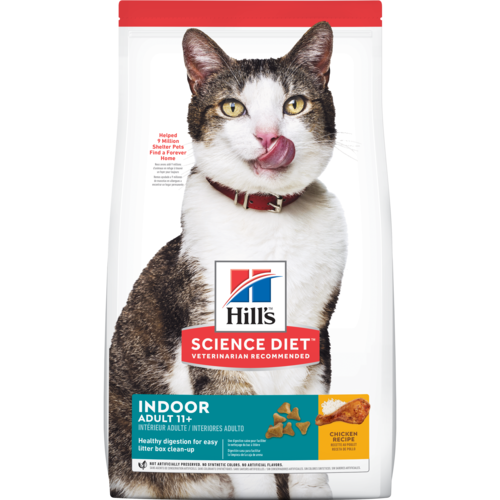 Hill’s Pet Science Diet Indoor Adult 11+ Chicken Recipe Dry Cat Food