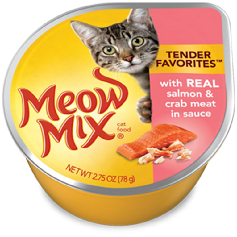 Meow Mix Tender Favorites Real Salmon & Crab Meat In Sauce Wet Cat Food