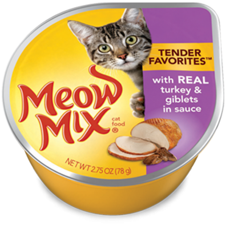 Meow Mix Tender Favorites Real Turkey & Giblets In Sauce Wet Cat Food
